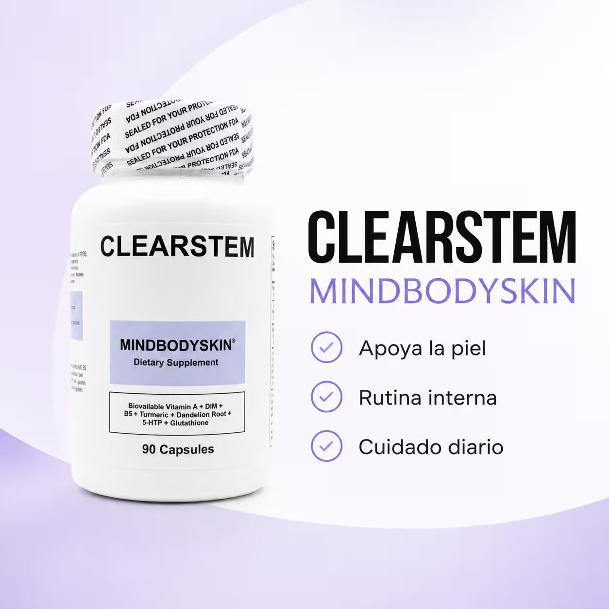 Clearstem Mindbodyskin 90 Caps