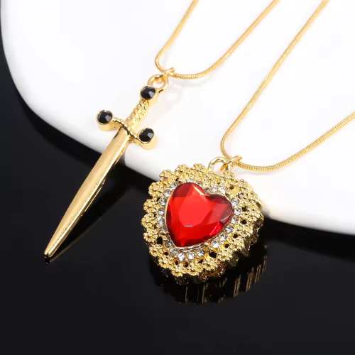 Collar Corazon y Espada Duo Pareja (2x1)